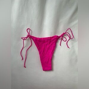 Meshki Hot Pink String Bikini Bottoms - size XL